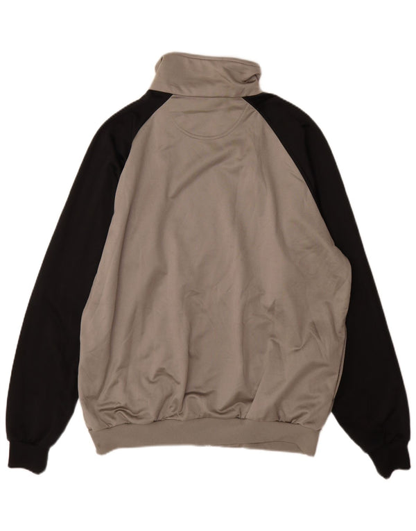Kappa Veste de survêtement pour homme Taille L Gris Colorblock