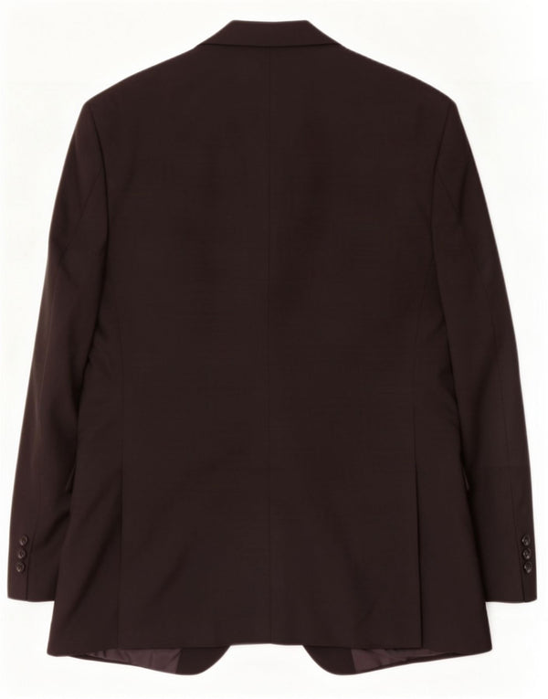 Marks & Spencer Veste blazer à 2 boutons pour homme UK 40 Noir moyen Polyester