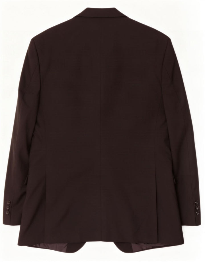 Marks & Spencer Veste blazer à 2 boutons pour homme UK 40 Noir moyen Polyester