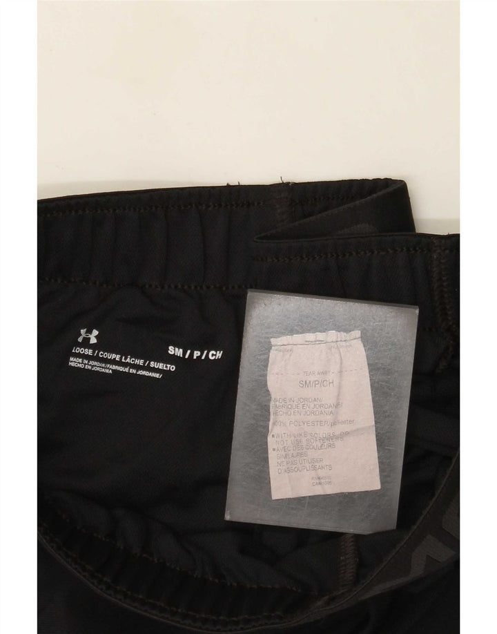 Under Armour Short de sport graphique pour femme UK 10 Small Noir Polyester