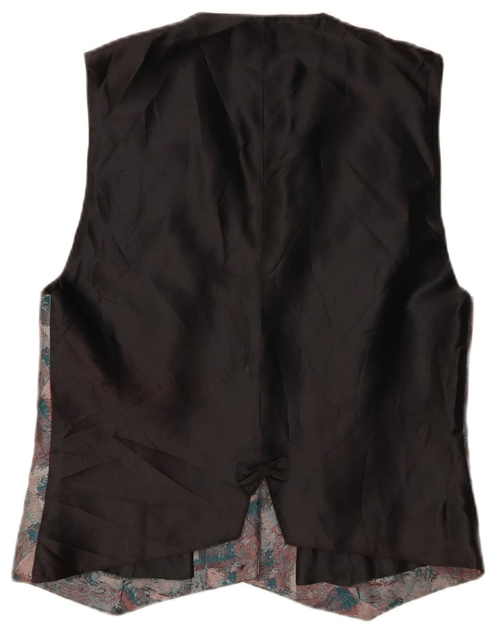 Christian Gilet Femme IT 46 Large Multicolore Moucheté