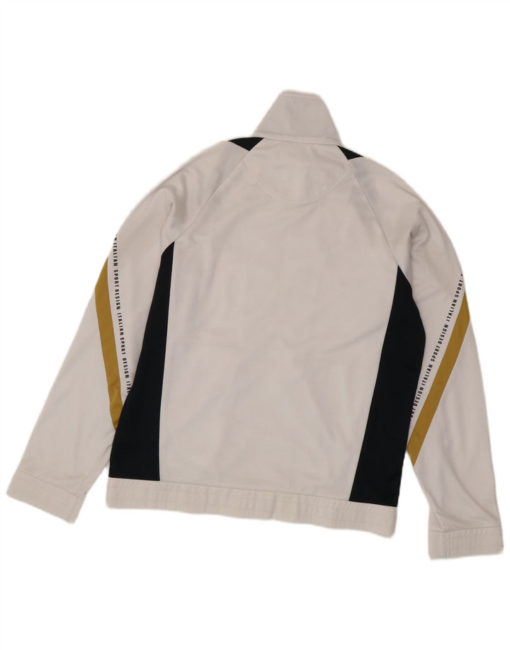 Lotto Veste de Survêtement Graphique Homme Blanc Moyen Polyester Colorblock
