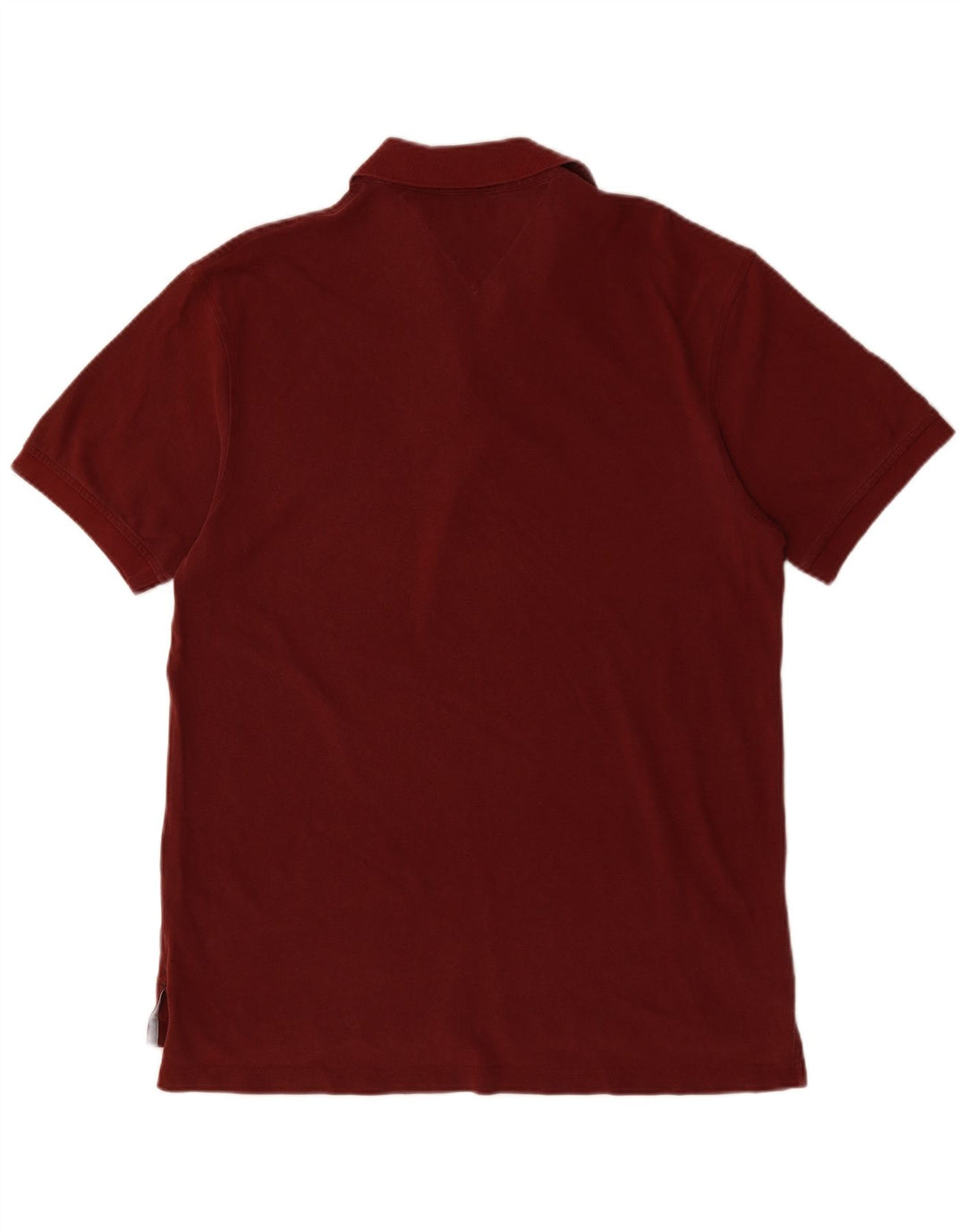 TOMMY HILFIGER Polo Homme Large Bordeaux Coton