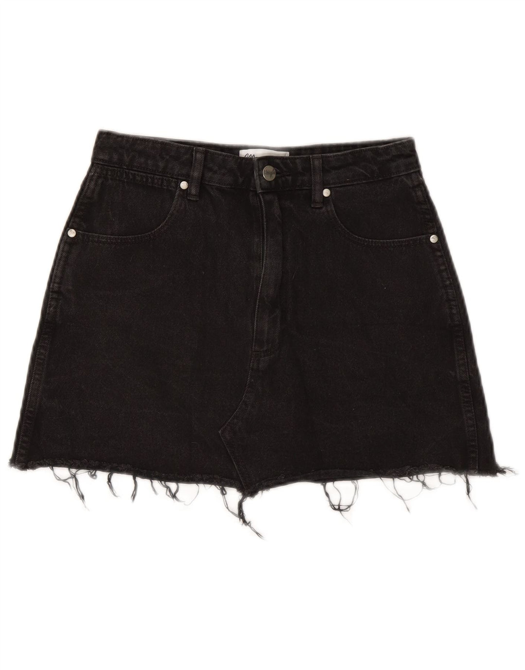 Wrangler Mini jupe en jean pour femme US 9 Medium W27 en coton noir