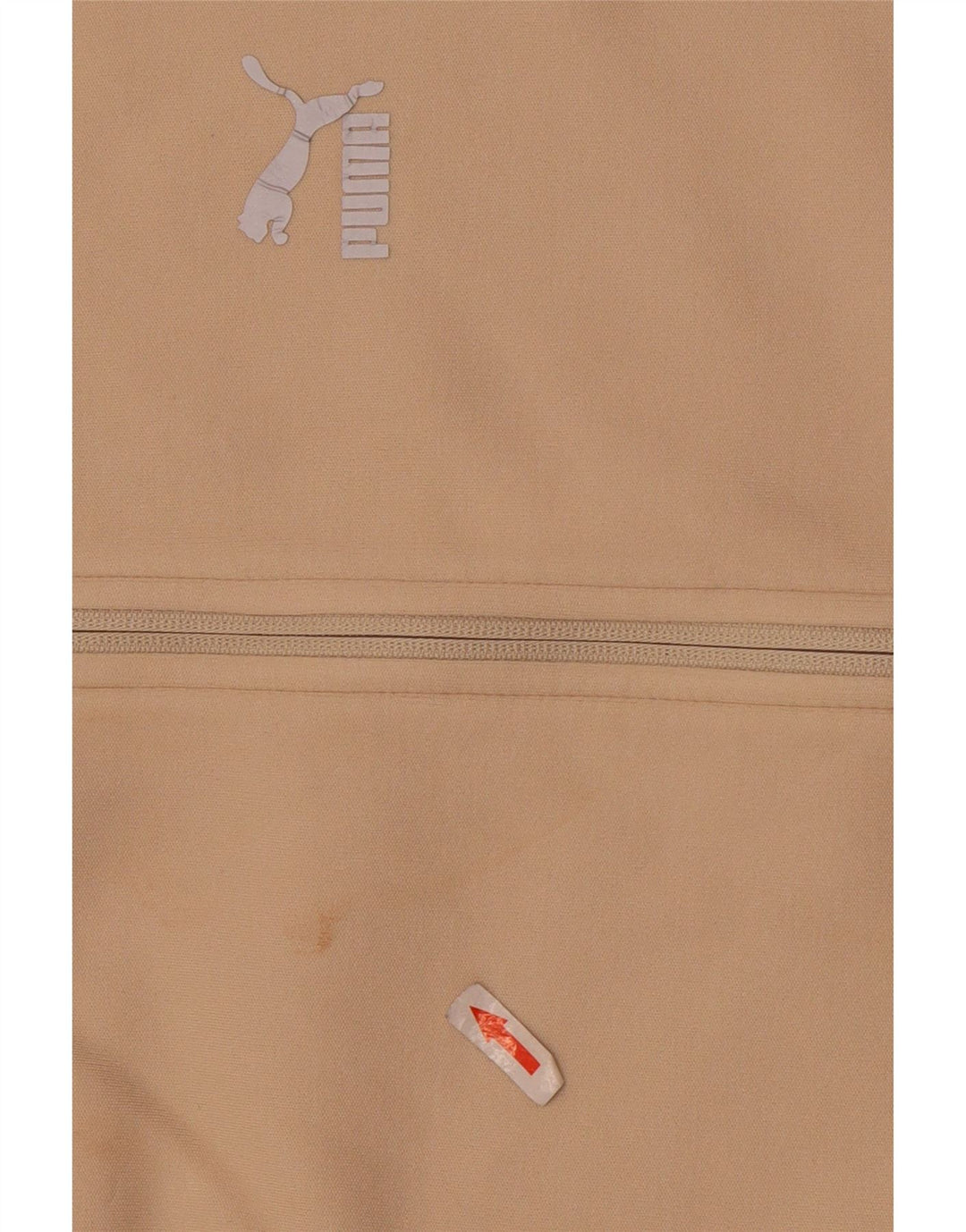 Puma Sweat à Capuche Zippé Homme Beige Moyen Coton
