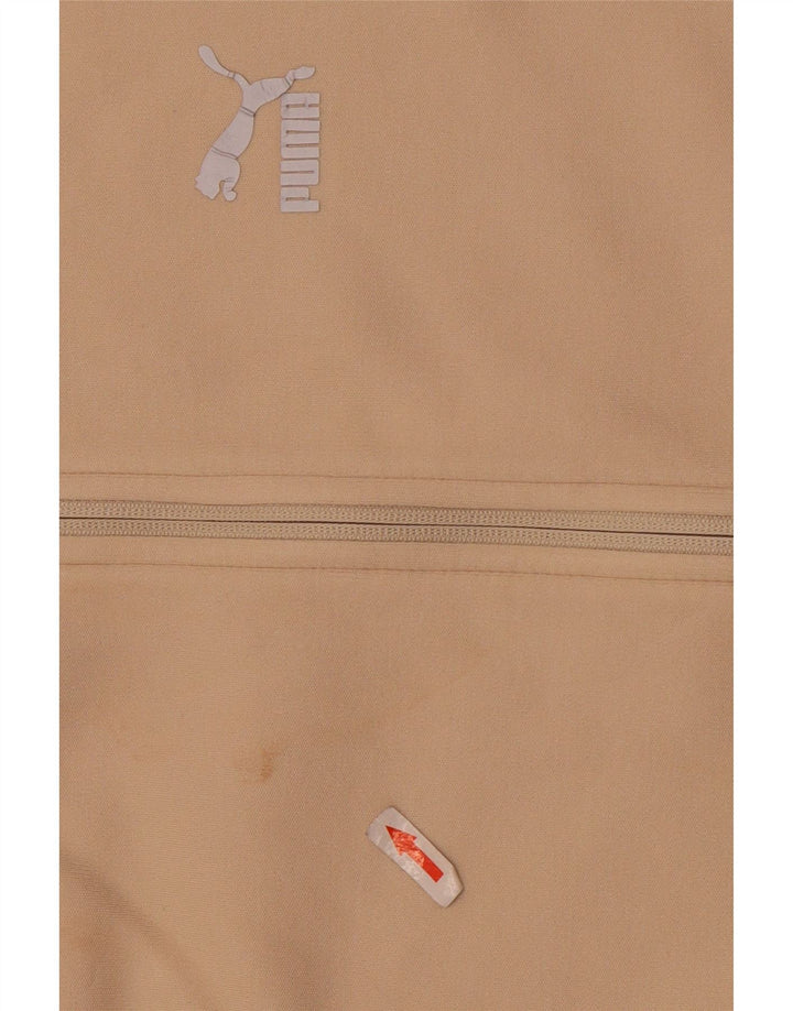 Puma Sweat à Capuche Zippé Homme Beige Moyen Coton