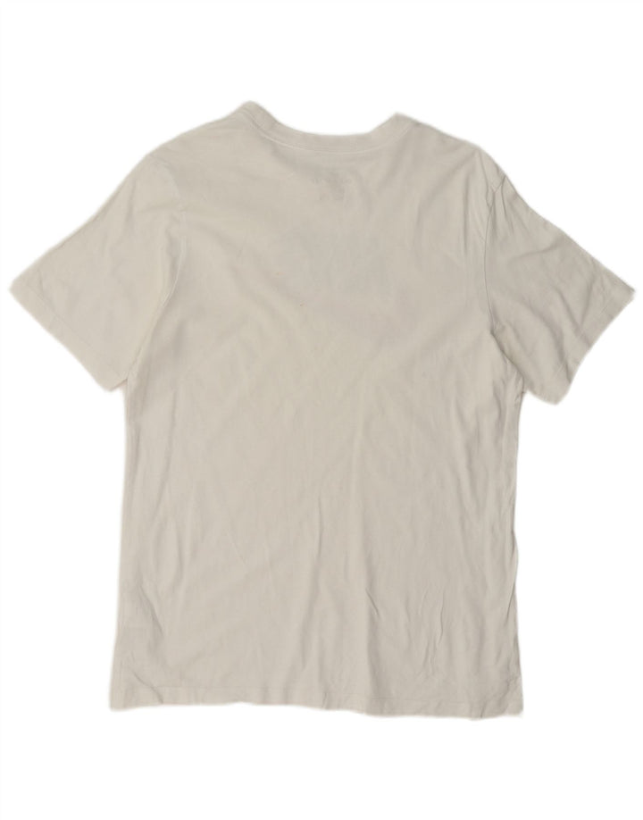 Nike T-shirt graphique pour homme en coton blanc moyen