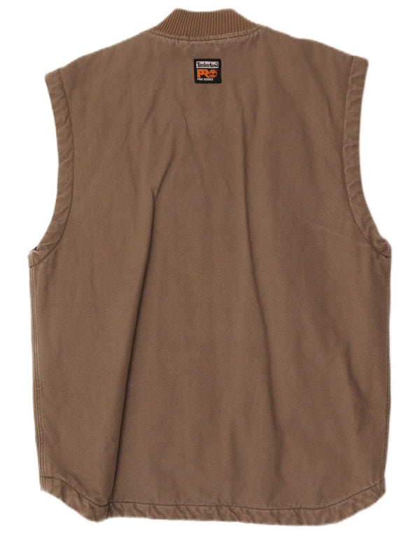 Timberland Gilet utilitaire pour hommes UK 40 Grand coton beige