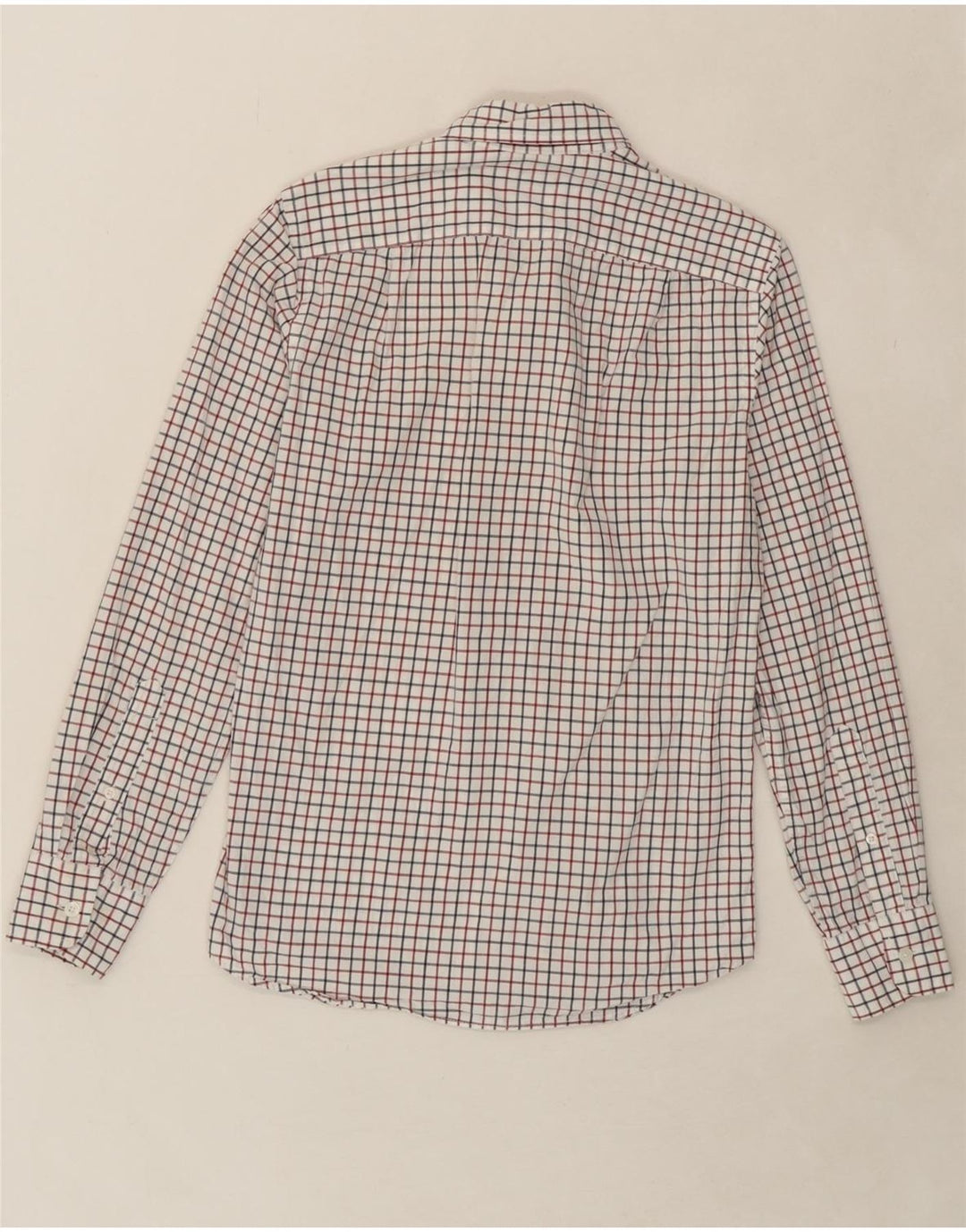 J. CREW Mens Slim Shirt XS White Check Cotton Vintage J. Crew and Second-Hand J. Crew from Messina Hembry 