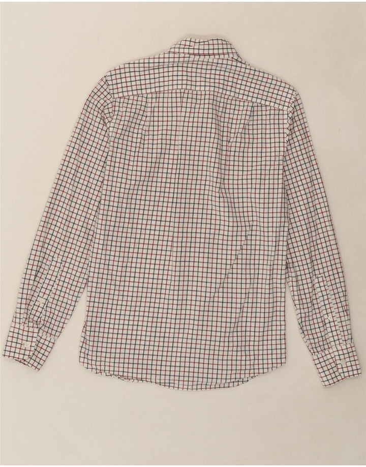 J. CREW Mens Slim Shirt XS White Check Cotton Vintage J. Crew and Second-Hand J. Crew from Messina Hembry 