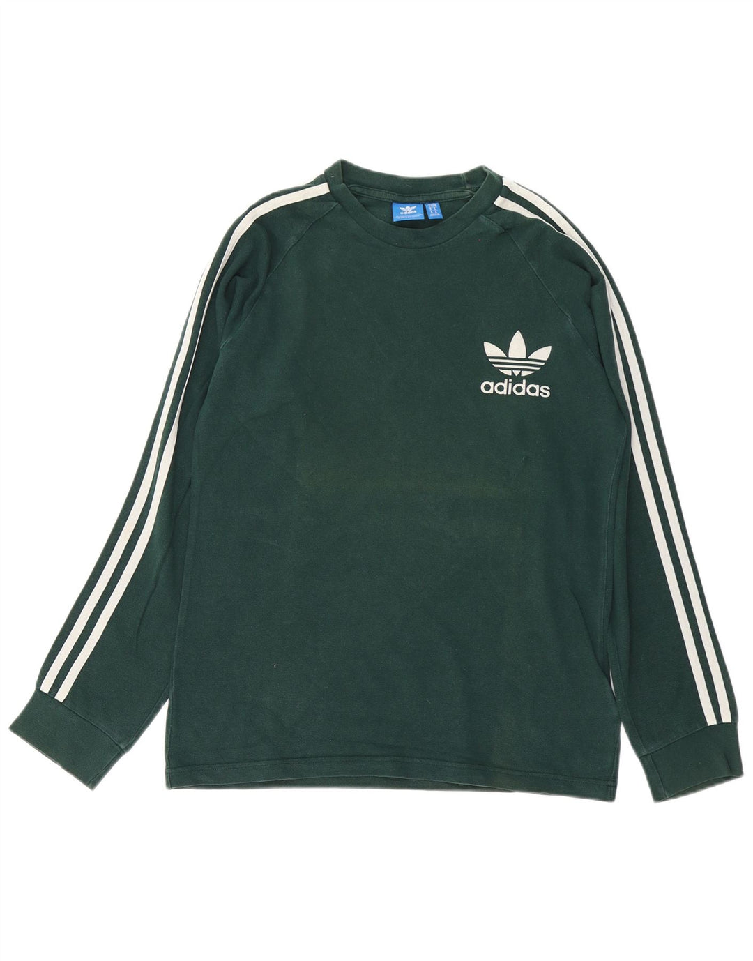 Adidas Haut à manches longues pour homme en coton vert moyen
