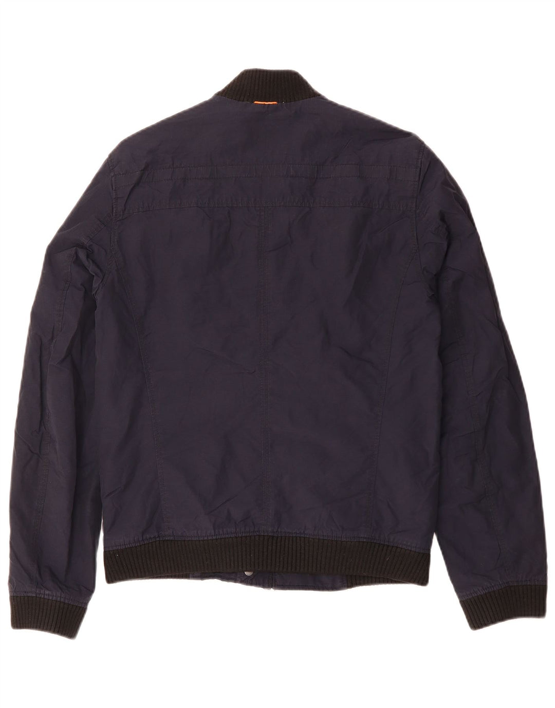 Hugo Boss Veste Bomber Homme EU 46 Petit Bleu Marine Coton
