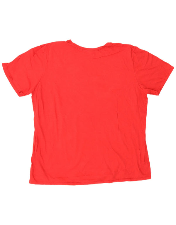Nike T-shirt graphique coupe athlétique pour homme en coton rouge 2XL