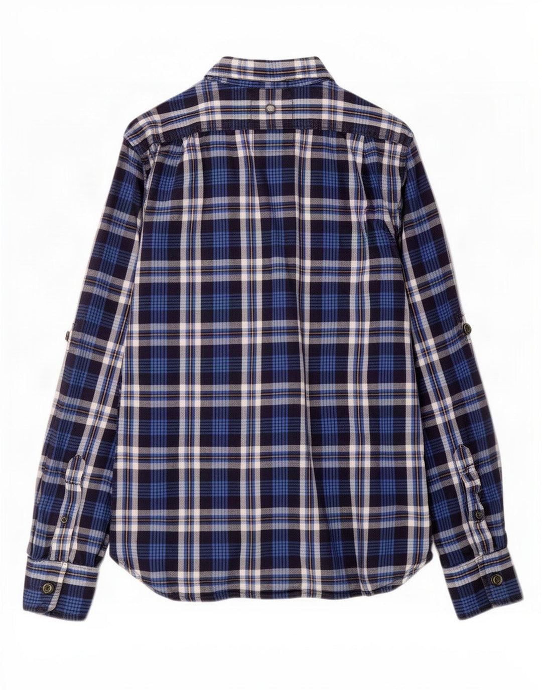 Superdry Chemise en flanelle pour homme en coton à carreaux bleu marine grand