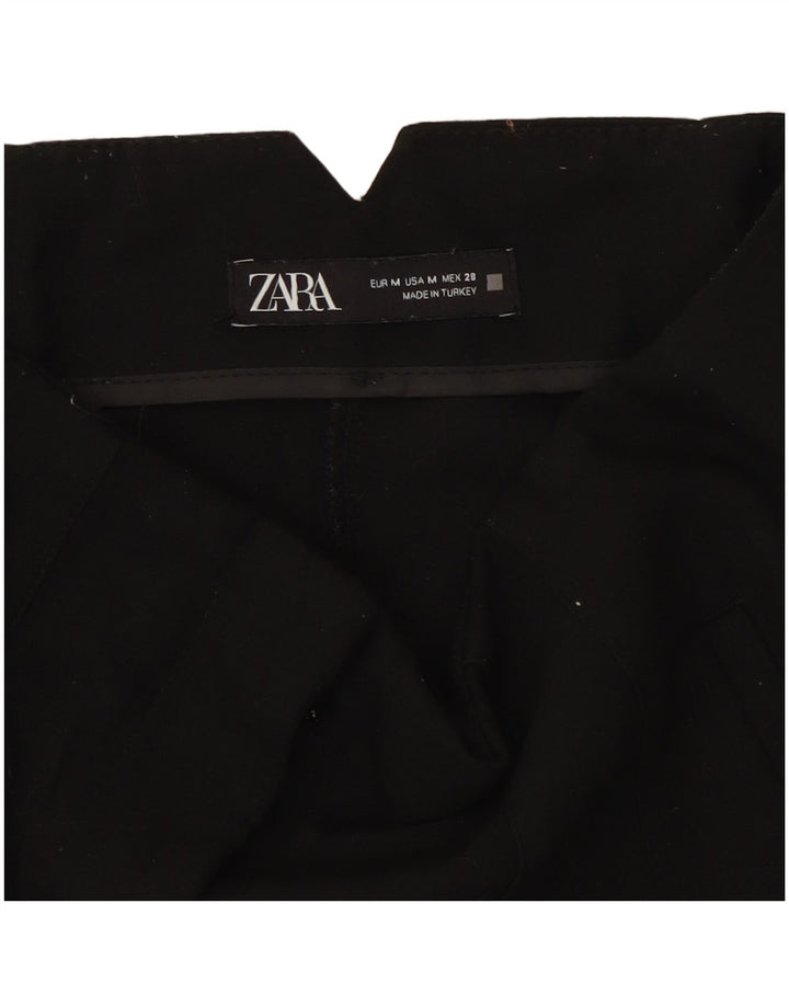Zara Pantalon décontracté fuselé pour femme Medium W28 L26 Noir Polyester