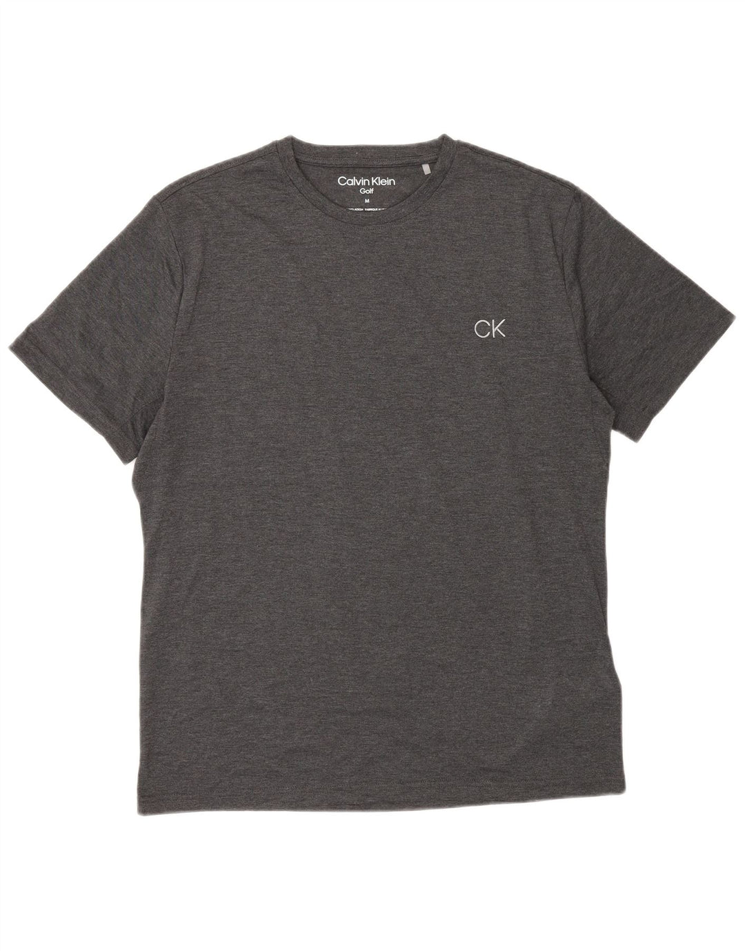 Calvin Klein T-Shirt Homme Gris Moyen Polyester