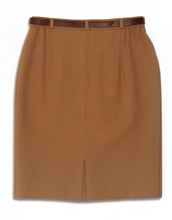 Steilmann Jupe crayon pour femme UK 14 Medium W30 Marron Laine vierge