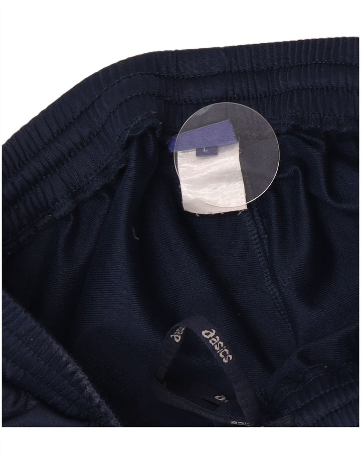 Asics Pantalon de Survêtement Garçon 13-14 ans Large Bleu Marine Polyester