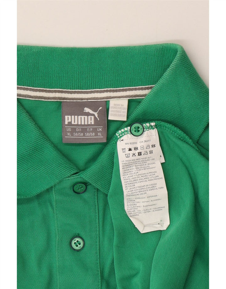 PUMA Polo Homme XL Vert Coton