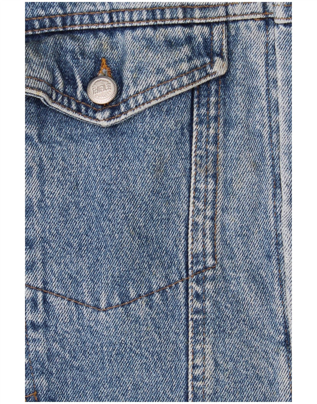 Rifle Veste en jean graphique pour homme UK 44 2XL Bleu rétro