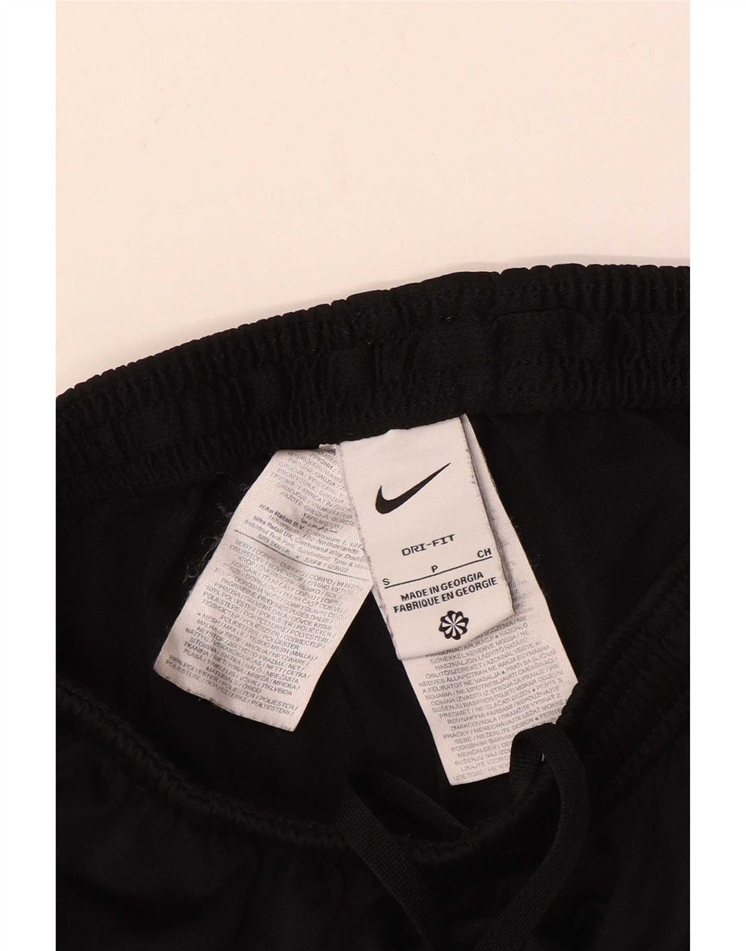 Nike Pantalon de survêtement Dri Fit pour homme Taille S en polyester color block noir