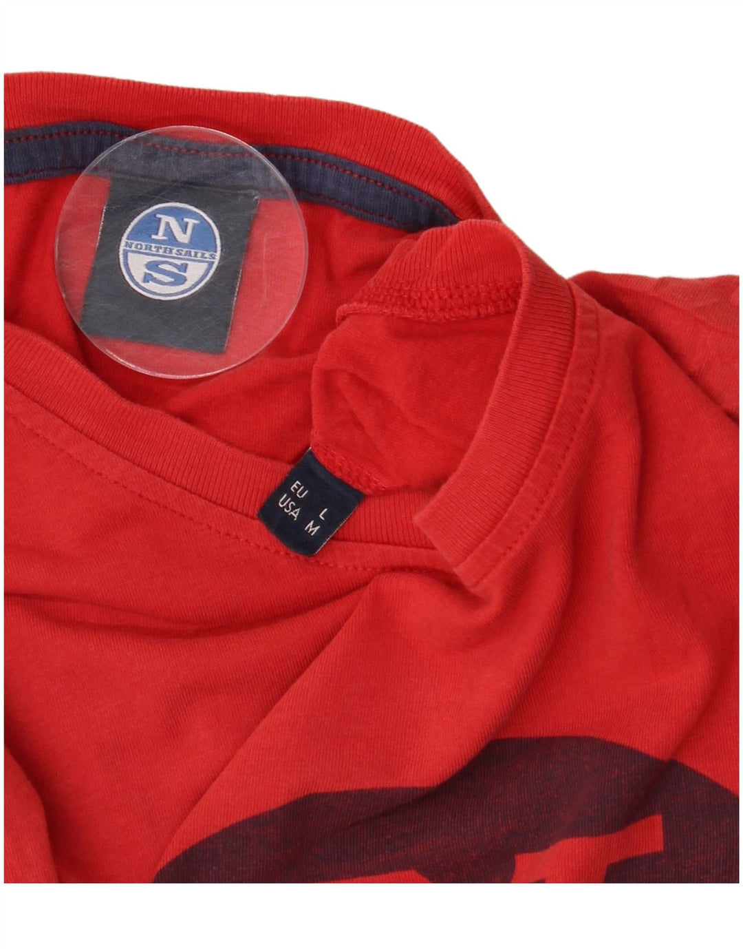 North Sails T-shirt graphique pour hommes, grand, rouge