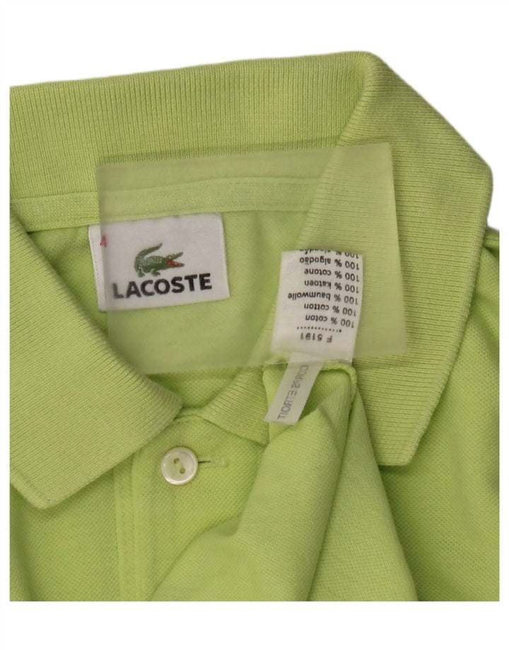 Lacoste Polo Homme Taille 4 Coton Vert Moyen
