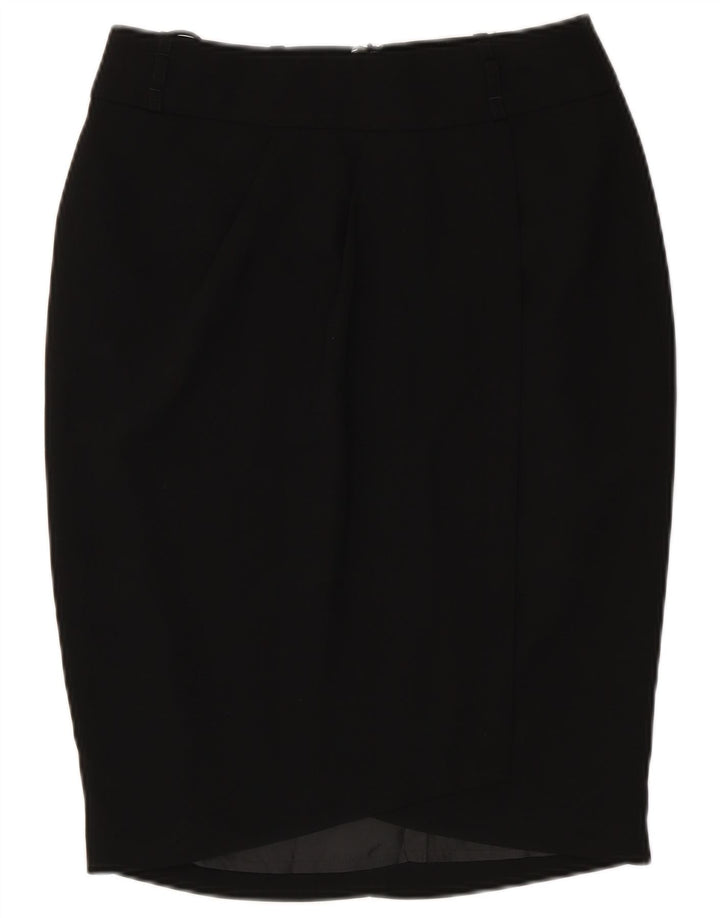 Marks & Spencer Jupe crayon pour femme UK 12 Medium W30 Noir Polyester