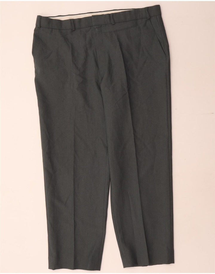 Marks & Spencer Pantalon Chino Droit Homme W40 L29 Gris Polyester