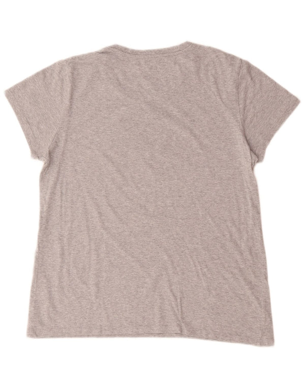 Levi's T-Shirt 501 Graphic Femme UK 16 Large Gris Coton