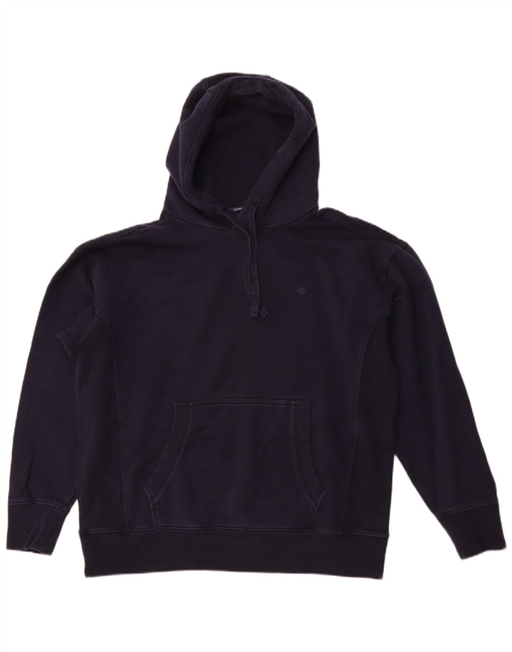 GANT Pull à capuche coupe décontractée pour homme XL Bleu marine Coton