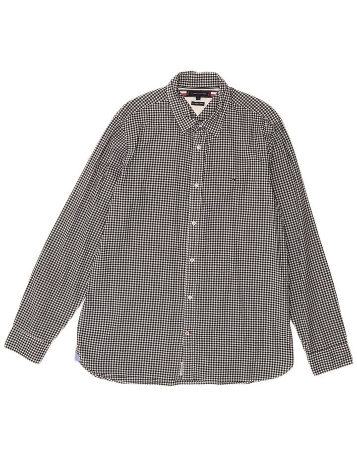 Tommy Hilfiger Chemise Homme XL Noir Vichy Coton