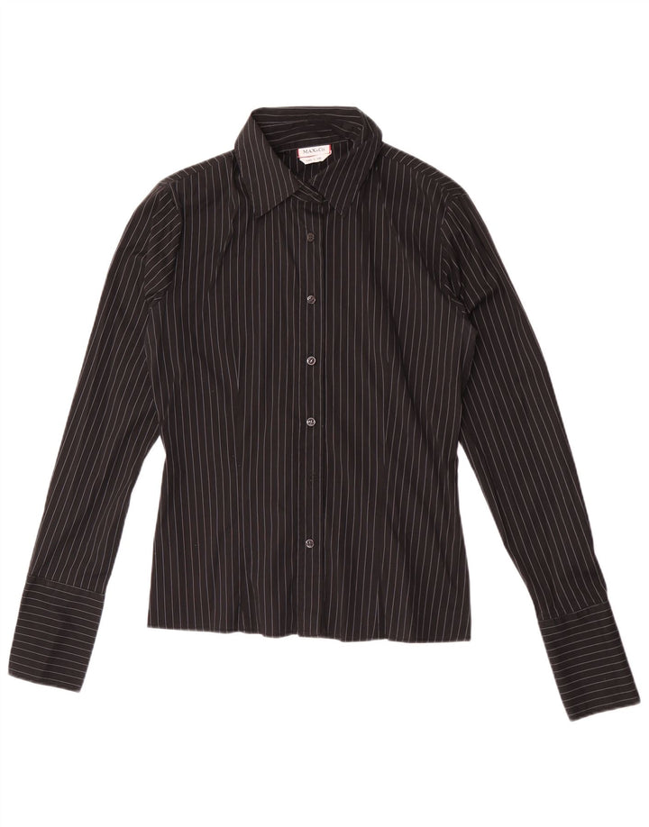 Max & Co. Chemise femme UK 14 Medium Black Pinstripe