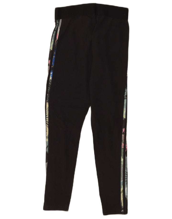 Adidas Leggings Femme UK 12-14 Moyen Noir
