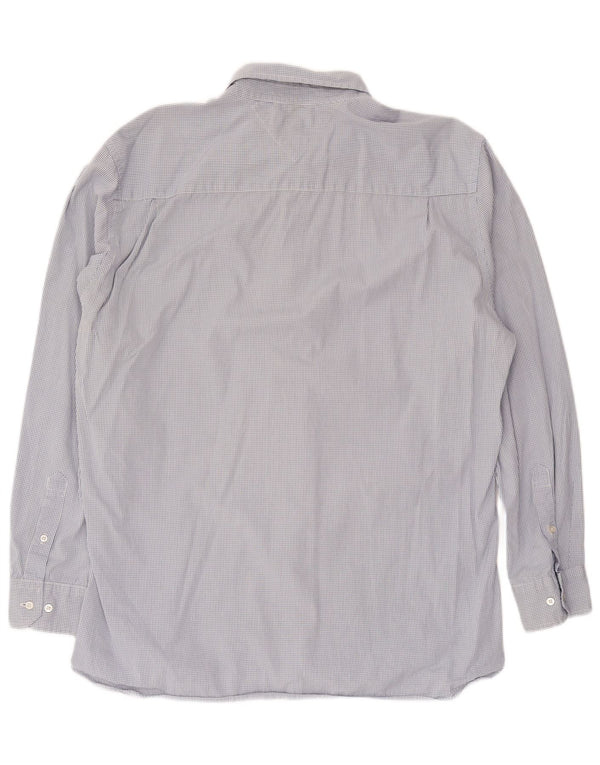 Tommy Hilfiger Chemise sur mesure pour homme XL en coton à carreaux bleu marine