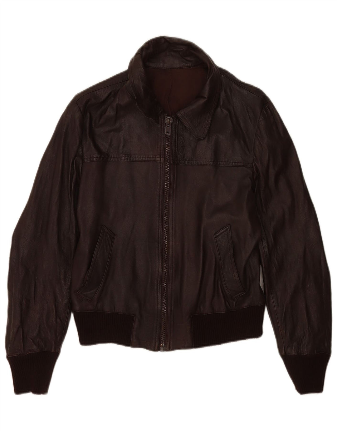 veste en cuir Bomber femme vintage IT 48 XL Cuir Marron
