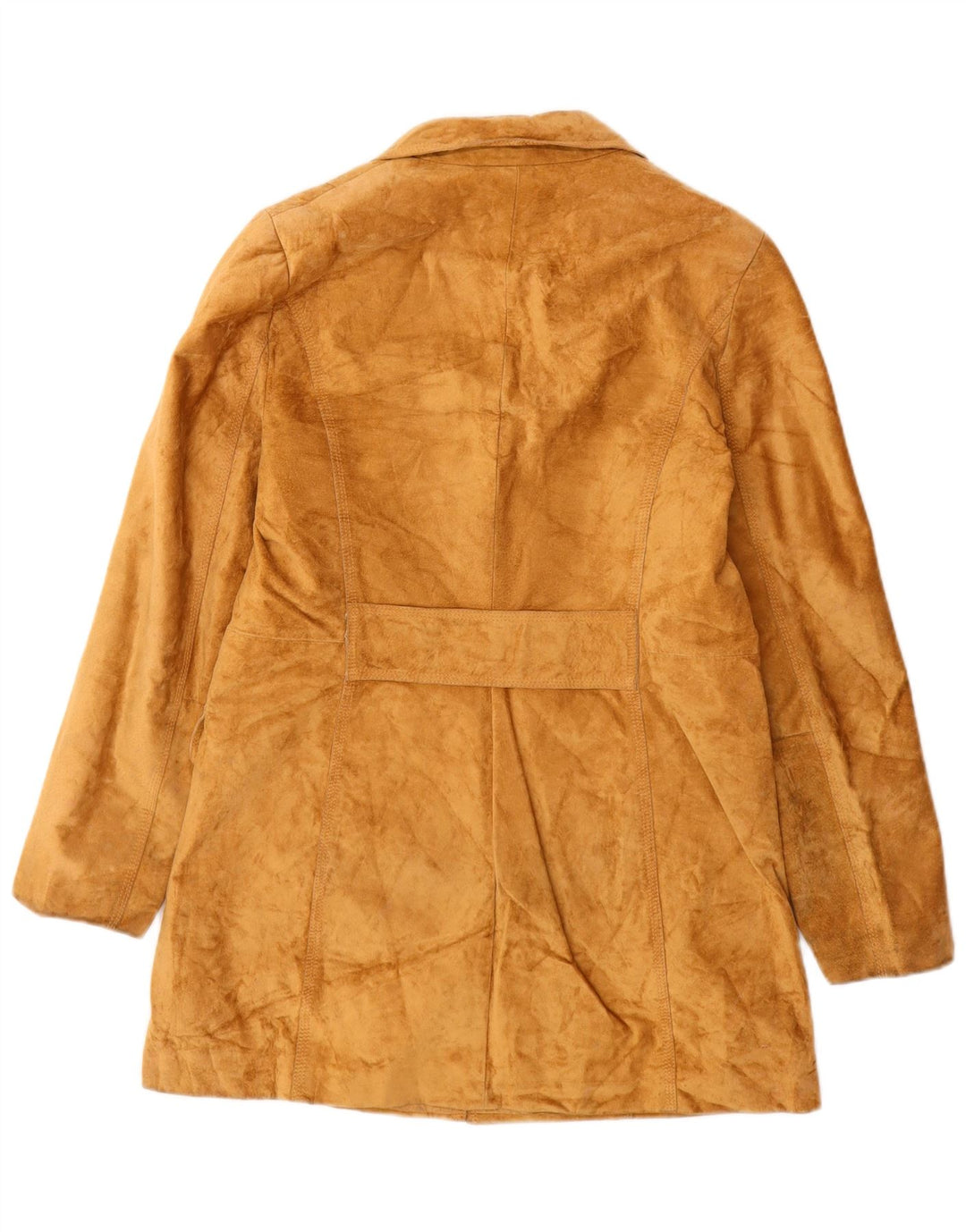 Marks & Spencer Manteau en daim pour femme UK 12 Cuir marron moyen