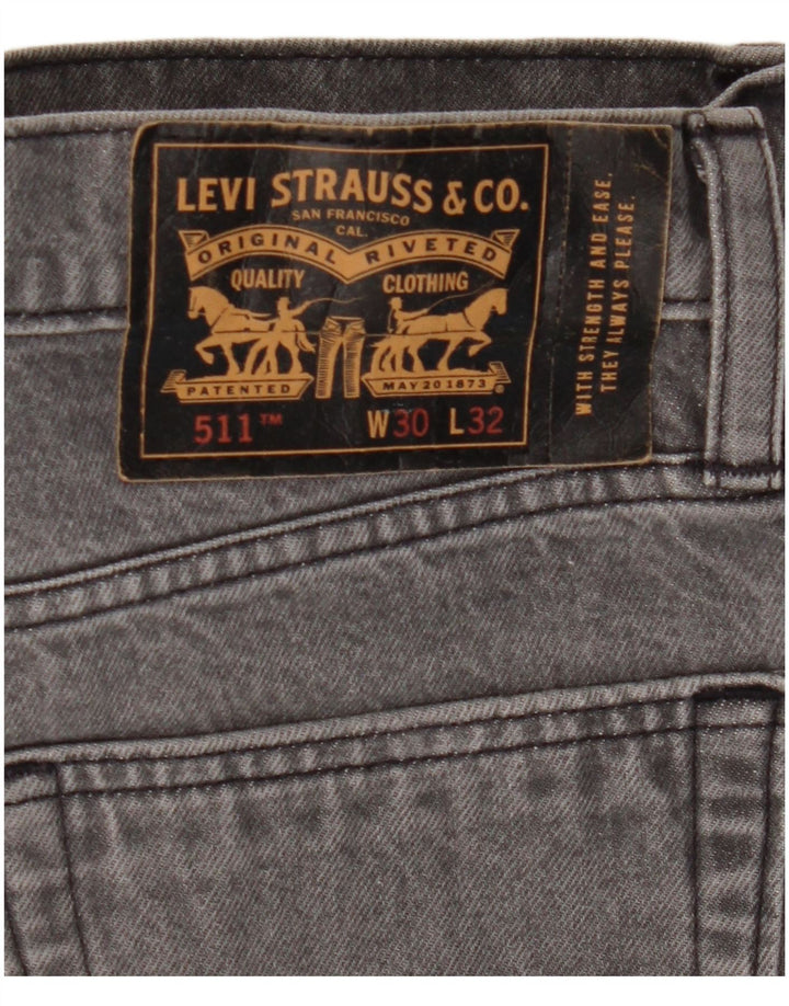 LEVI'S Jean Slim 511 Homme W30 L32 Gris Coton