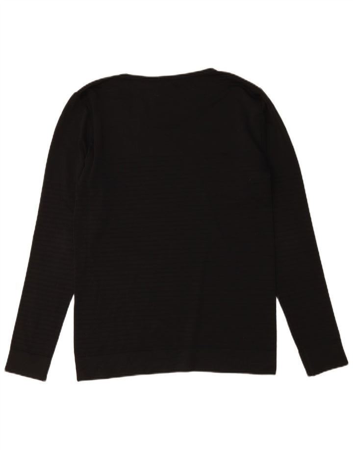Nike Haut Dri Fit à manches longues pour homme Noir moyen Polyester