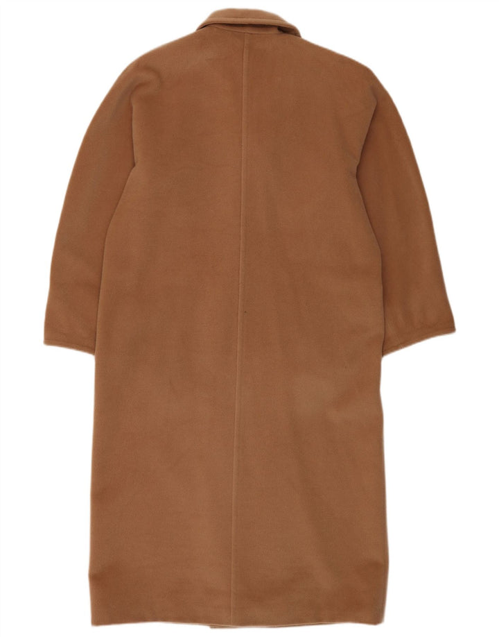 Max Mara Manteau surdimensionné à double boutonnage pour femme UK 8 Petite laine beige