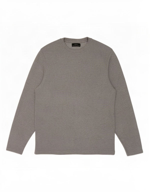 Zara Homme Top Manches Longues Gris Moyen Polyester