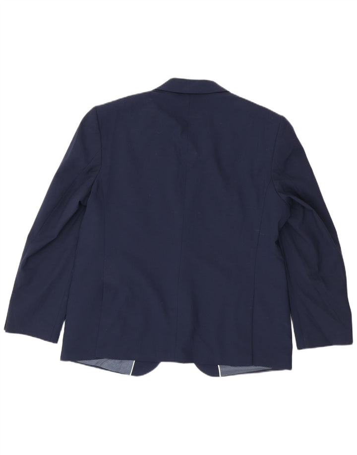 Marks & Spencer Veste blazer à 2 boutons pour homme UK 44 2XL Bleu marine Laine