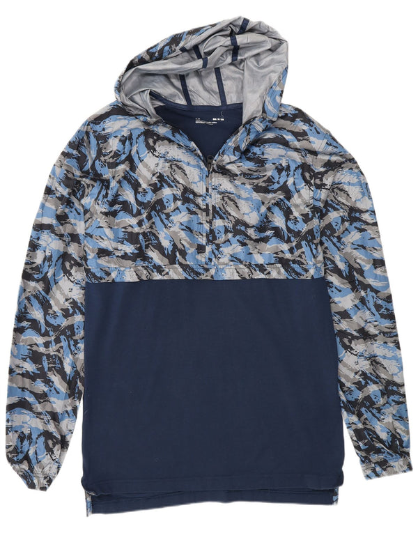 Under Armour Pull à capuche zippé pour homme en coton camouflage bleu marine Small