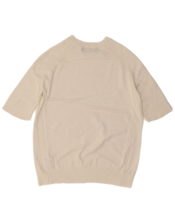 Marks & Spencer Pull col bateau pour femme UK 10 Petit Blanc