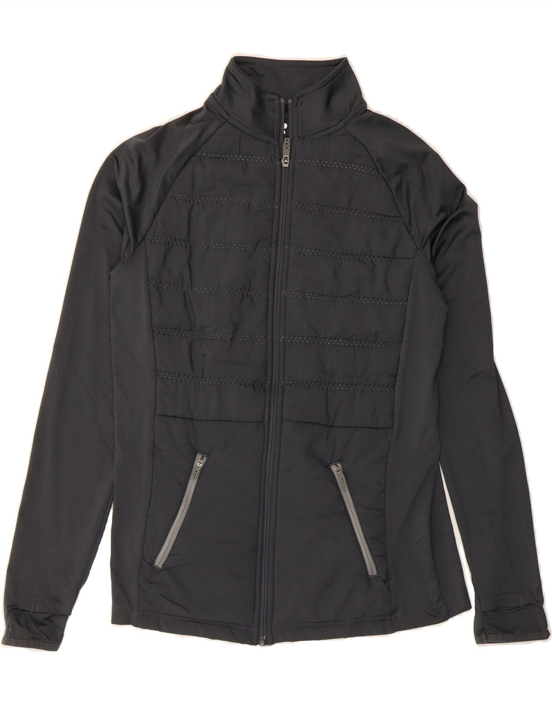 RUSSELL ATHLETIC Mens Tracksuit Top Jacket Small Grey Polyester Vintage Russell Athletic and Second-Hand Russell Athletic from Messina Hembry 