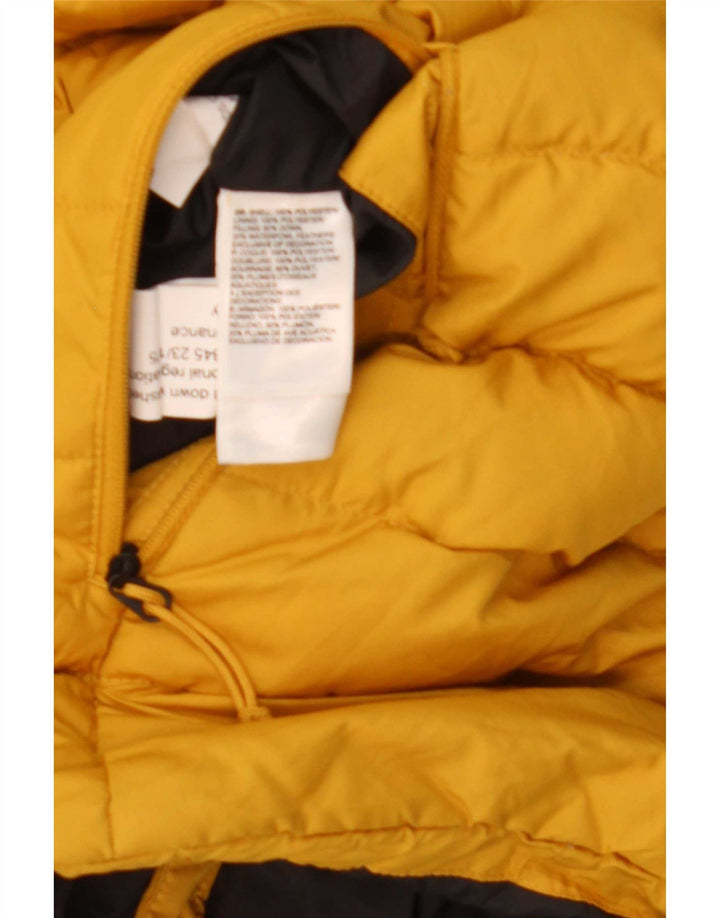 The North Face Veste rembourrée à capuche pour homme UK 40 Large Jaune Polyester