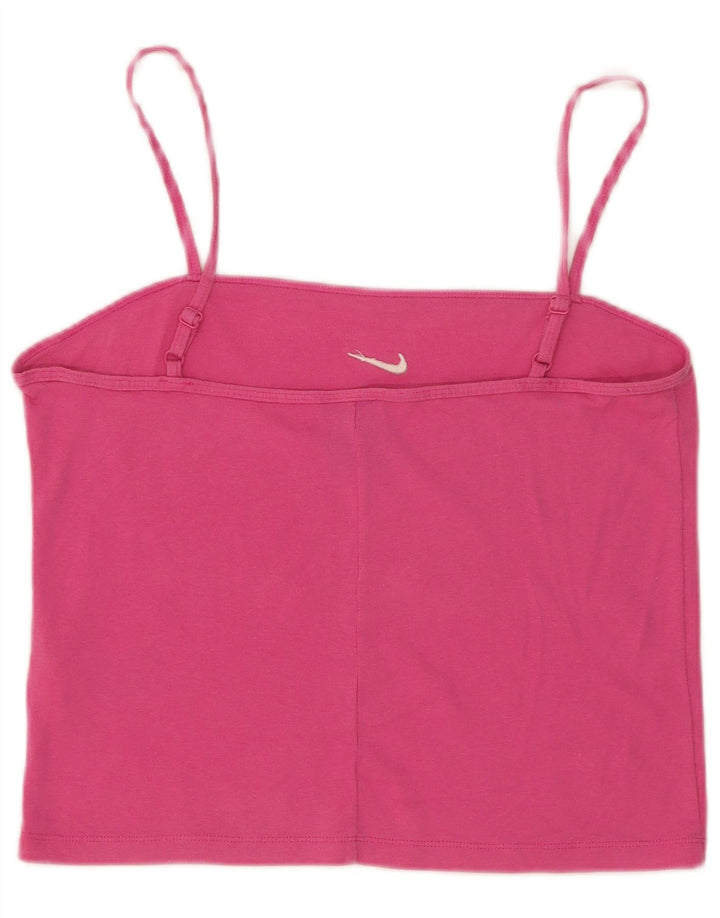 Nike Womens Cami Top UK 14 Large Rose Coton