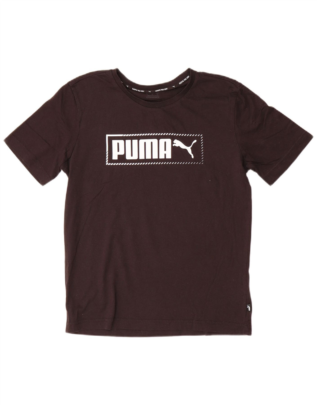Puma T-shirt graphique pour homme, petit, noir, coton