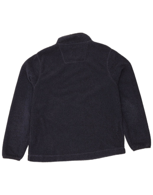 Weird Fish Pull à col zippé pour homme en polyester bleu marine