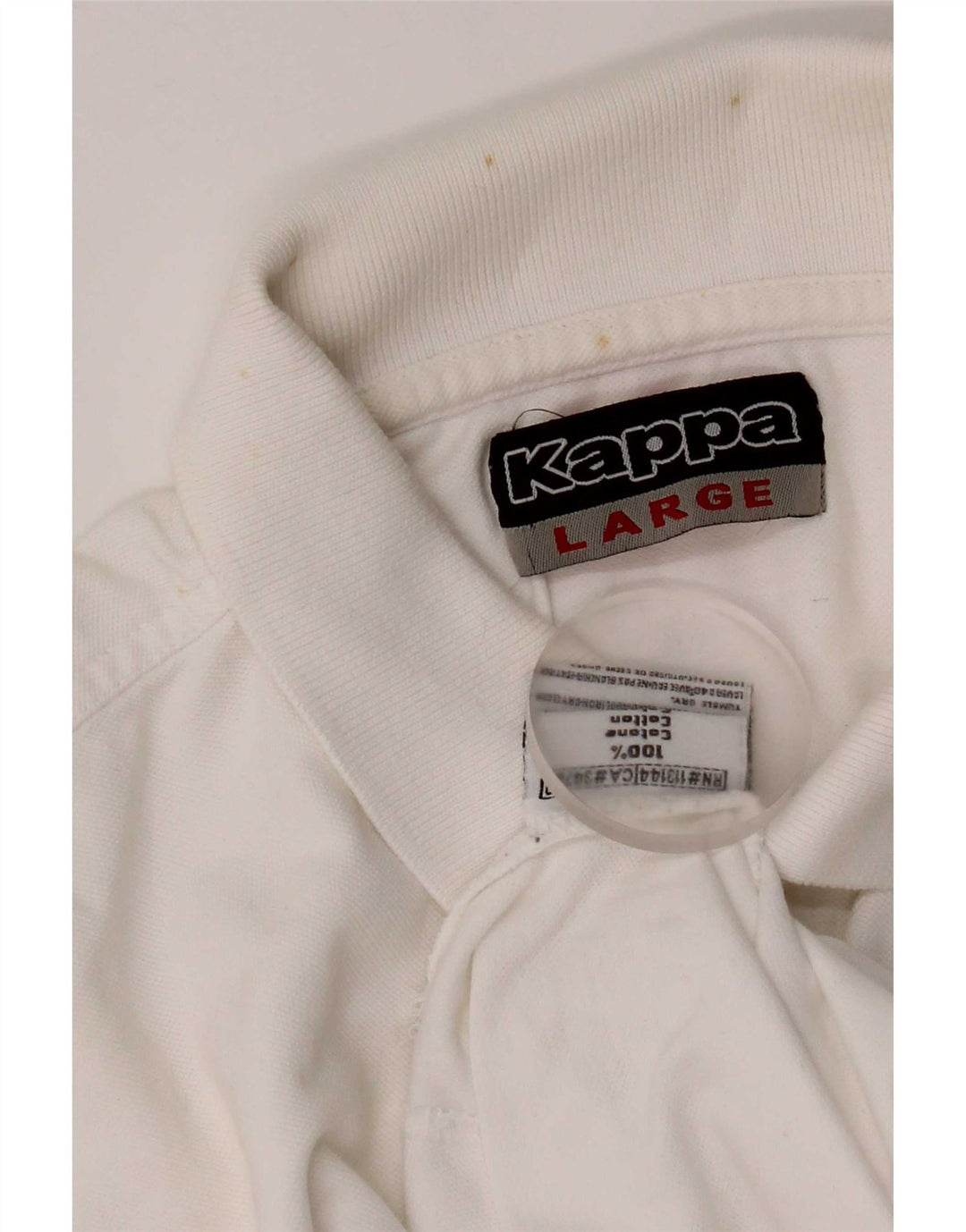 Kappa Polo Homme Grand Blanc Coton